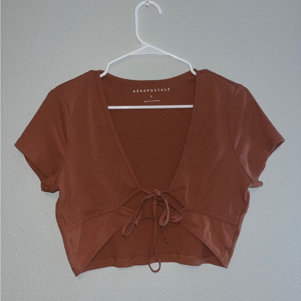 Aeropostale Tie Crop Top